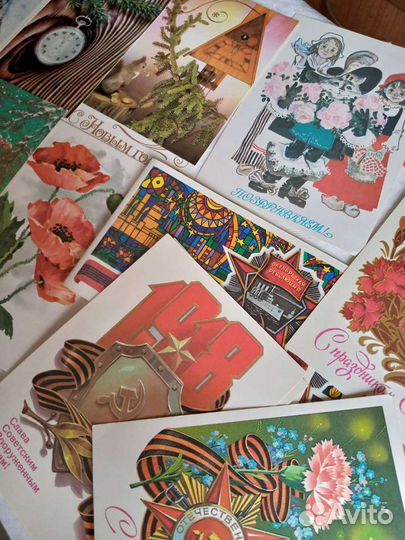 Открытки, фото актеров, тематические 50-х гг