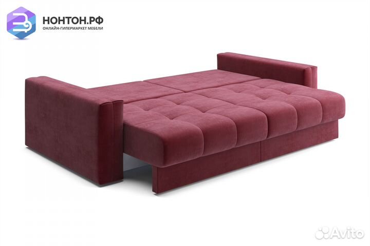 Диван тик-так Монарх бордовый