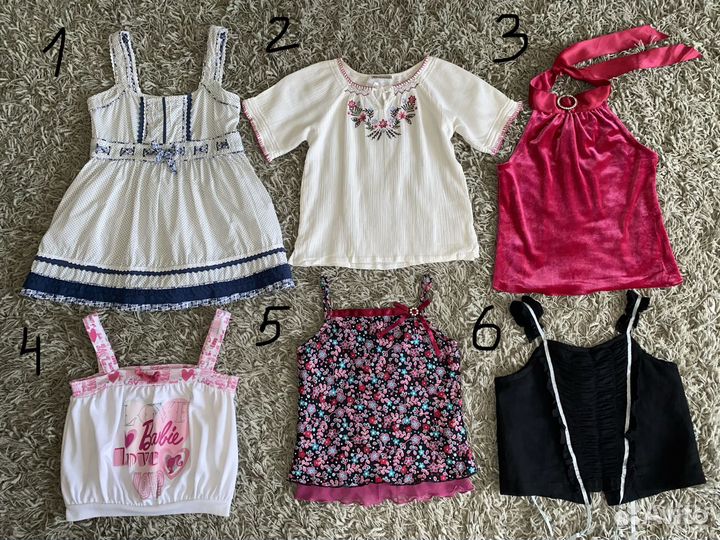 Вещи детские 56 шт. 5-13 лет