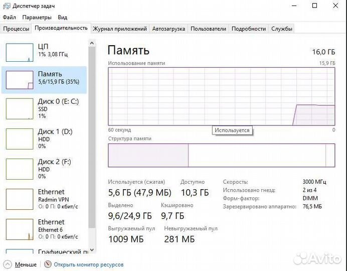 Оперативная память ddr4 16gb