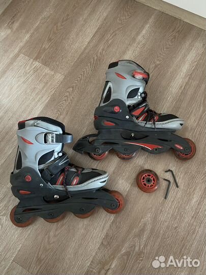 Ролики раздвижные взрослые, размер 36-39