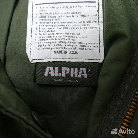 Куртка милитари M65 Alpha Industries Made in Usa