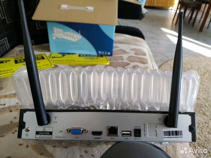 Видеонаблюдение 4 камеры, беспроводное+ресивер