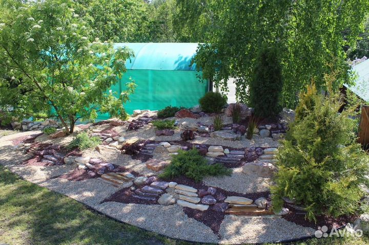 Природный камень,плитняк, лемизит,альпийская горка