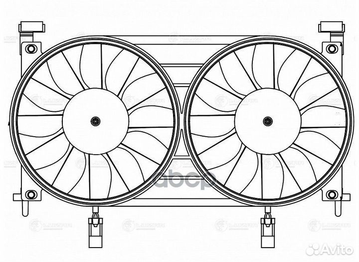 Вентилятор радиатора LADA 4X4 FL 19- с кожухом
