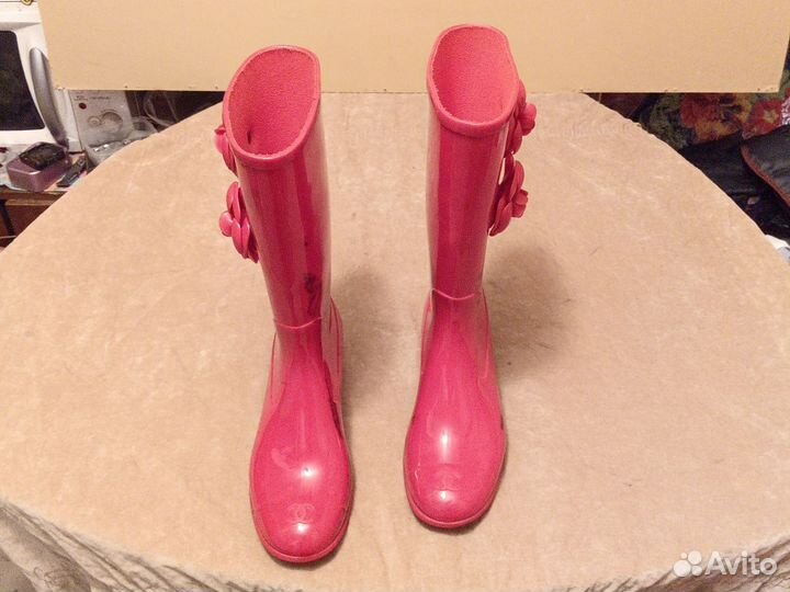 Сапоги резиновые женские 38р, made IN italy