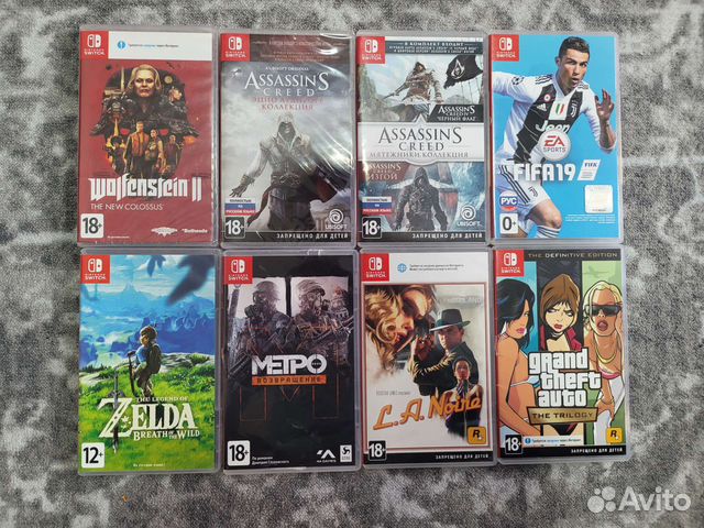 Катриджи для Nintendo Switch