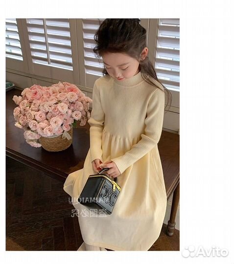 Вязаное платье для девочки