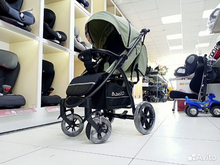 Коляска вездеход Bubago Cross Air Olive 2023
