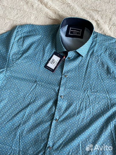 Рубашка мужская с коротким рукавом 54