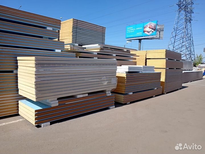 Сэндвич-панели 40000 м2 в наличии
