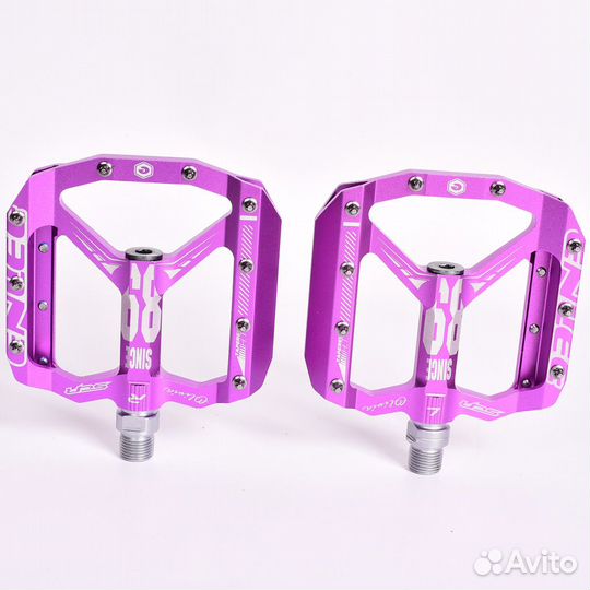 Педали Enlee Since89 алюминиевые на промах purple
