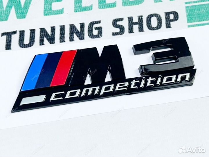 Шильд M3 Competition BMW 3 F80 черный глянец