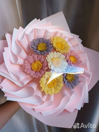 Букет из шоколадных цветов