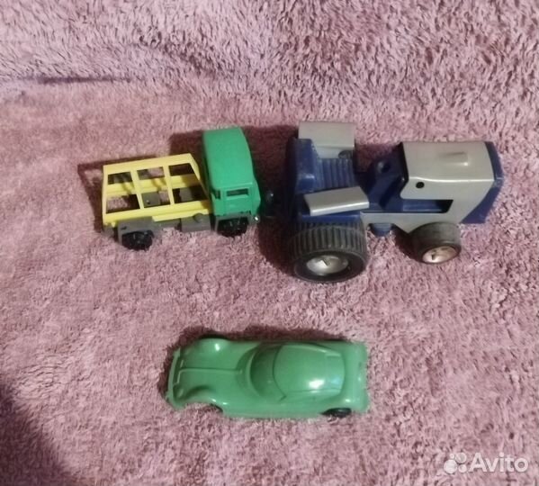 Паровоз трактор лодки СССР колкий пластик Пинг пон