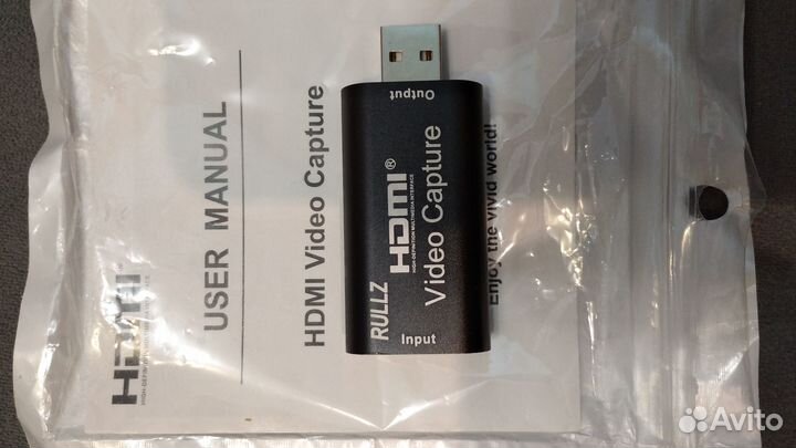 Карта видеозахвата Rullz hdmi USB