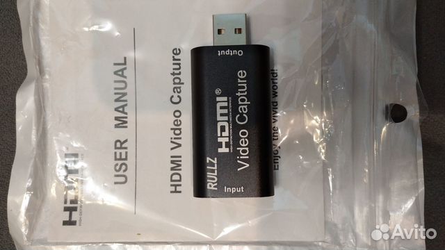 Карта видеозахвата Rullz hdmi USB