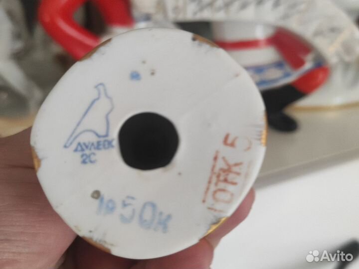 Фарфоровые статуэтки СССР дулево Матрёшка -невеста