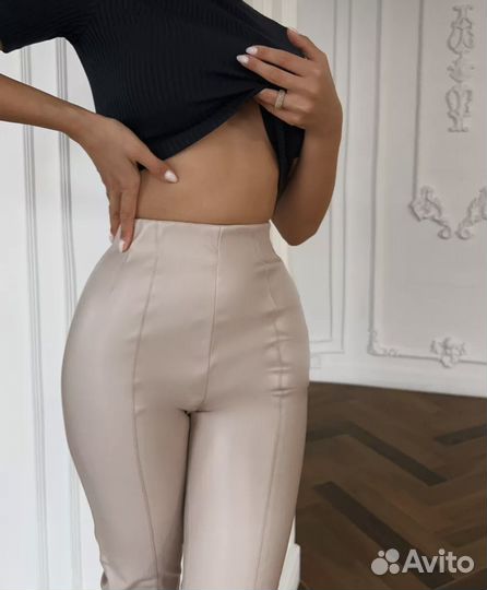 Брюки кожаные