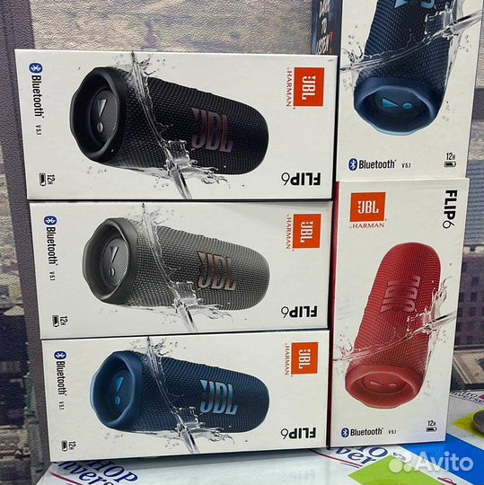 Портативная колонка JBL flip 6 чёрная