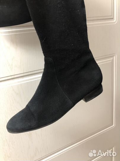 Ботфорты осенние замшевые 39