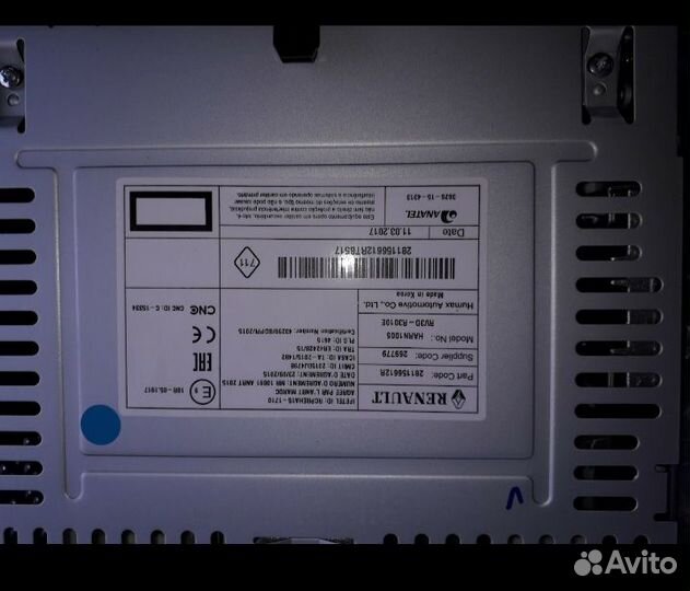 Магнитола renault