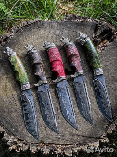 Нож из дамасской стали