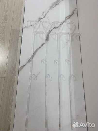 Держатели для комнатных цветов прозрачные 4 шт