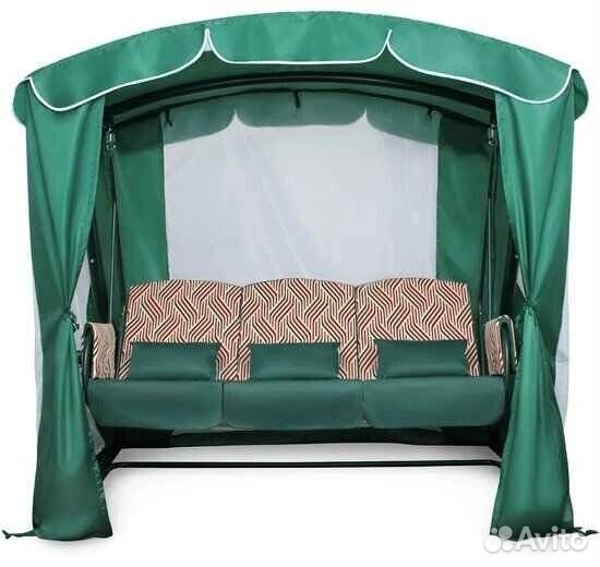 Садовые качели трехместные 