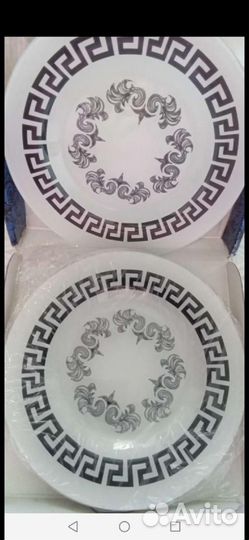 Тарелки гусь хрустальный