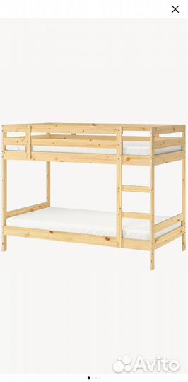 Кровать двухьярусная икеа mydal