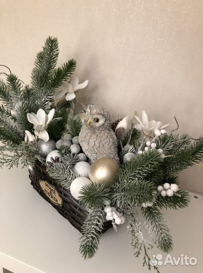Новогодняя композиция Совушка