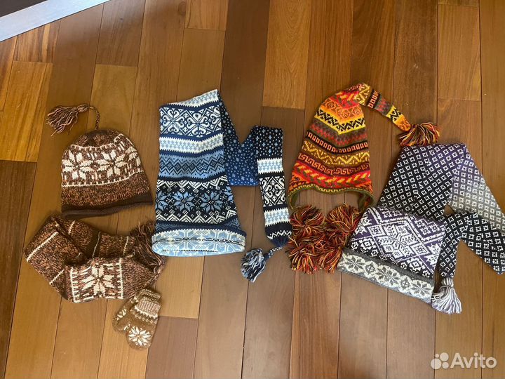Варежки шапки шарф