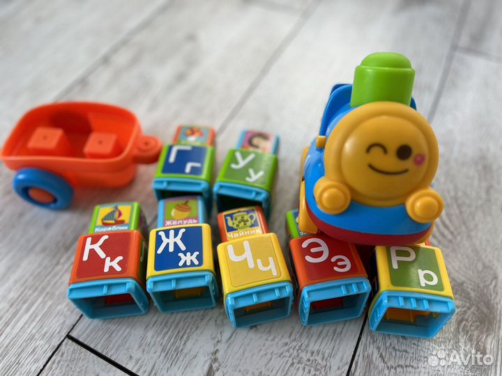 Развивающая игрушка паровозик, интерактивная