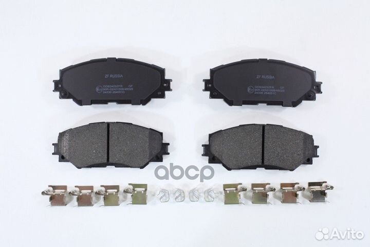 Колодки передние toyota corolla 06- / Auris