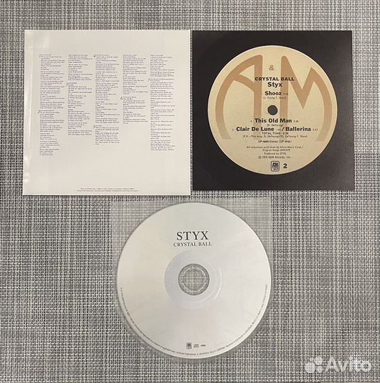 Styx Crystal Ball SHM-CD Japan Mini LP CD