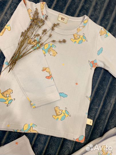 Хлопковая пижама для мальчиков 110,120