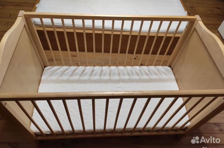2 детские кроватки с наполнением