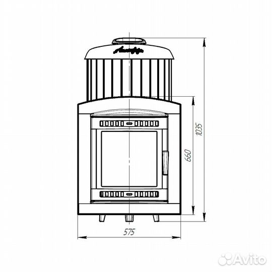 Чугунная печь для бани