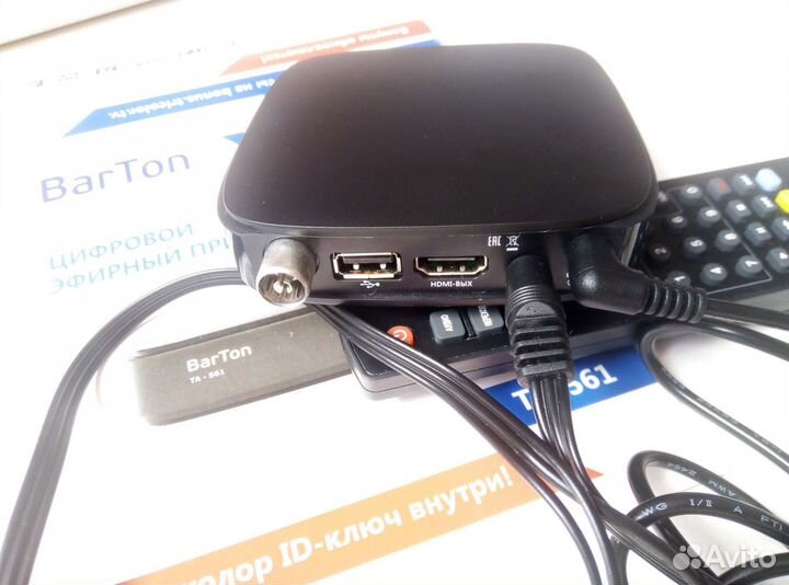 TV приставка BarTon 20 бесплатных каналов, ресивер
