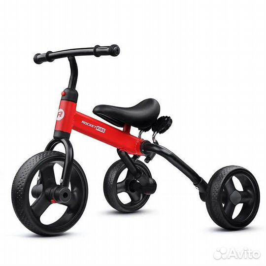 Беговел-велосипед 4 в1 Rocket 10 колеса EVA