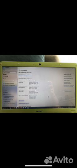 Ноутбук Sony vaio