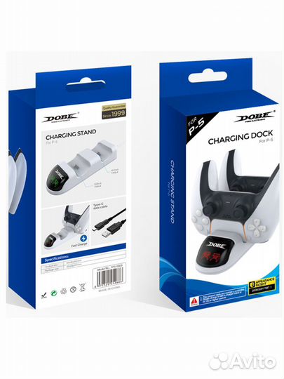 Зарядная станция для 2-х геймпадов PS5 TP5-0506