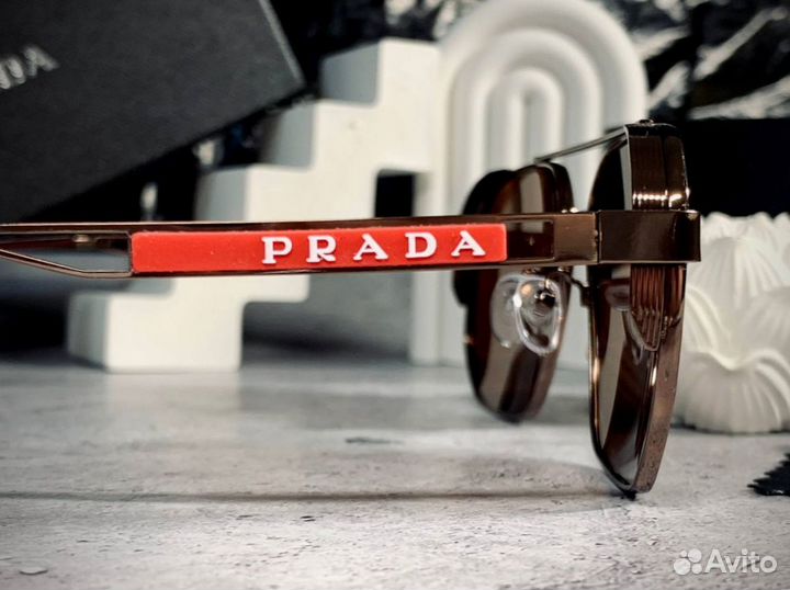 Очки Prada Aviator бронзовые