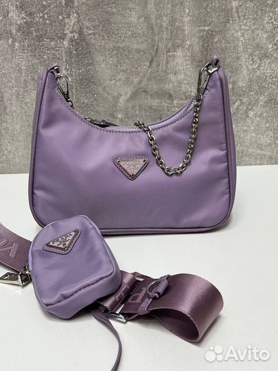 Сумка женская prada прада нейлоновая люкс