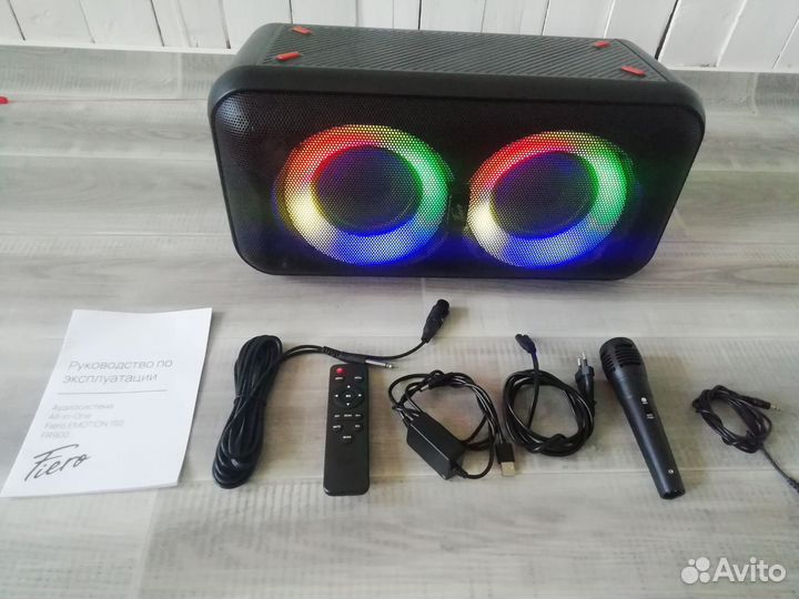 Акустика 160вт,блютуз,радио,USB,aux,караоке