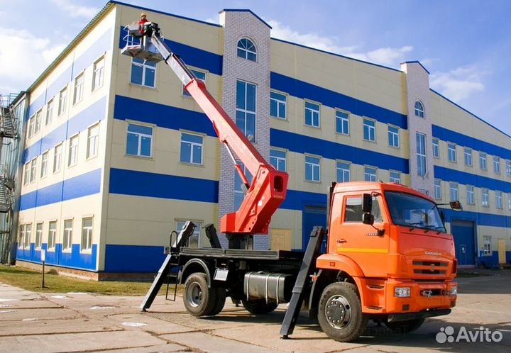 Аренда и услуги автовышки-вездехода, 400 кг, 55 м