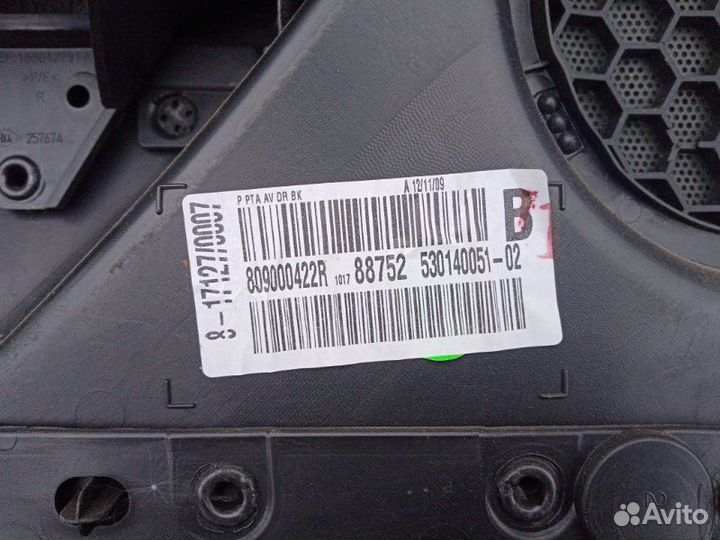 Обшивка карта двери передняя правая Renault Megane