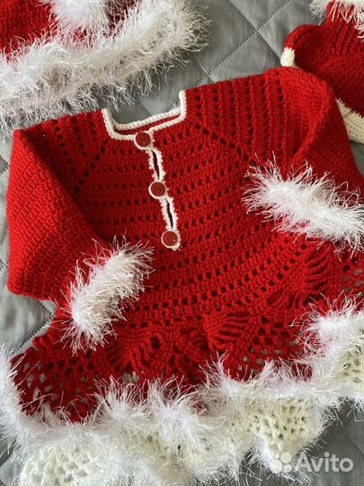 Новогоднее платье на девочку 74 80