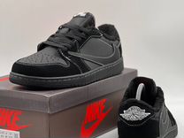 Кросовки Nike Air Jordan 1 Low BlacK (зимние)